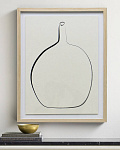 Постер Drawing Vase с дубовой рамой, фото 1